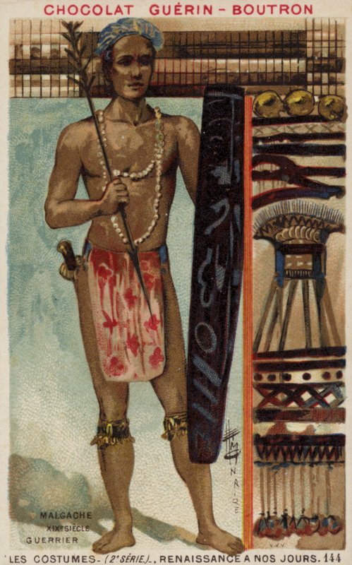 Madagaskisk krigare, 1800-talet av French School