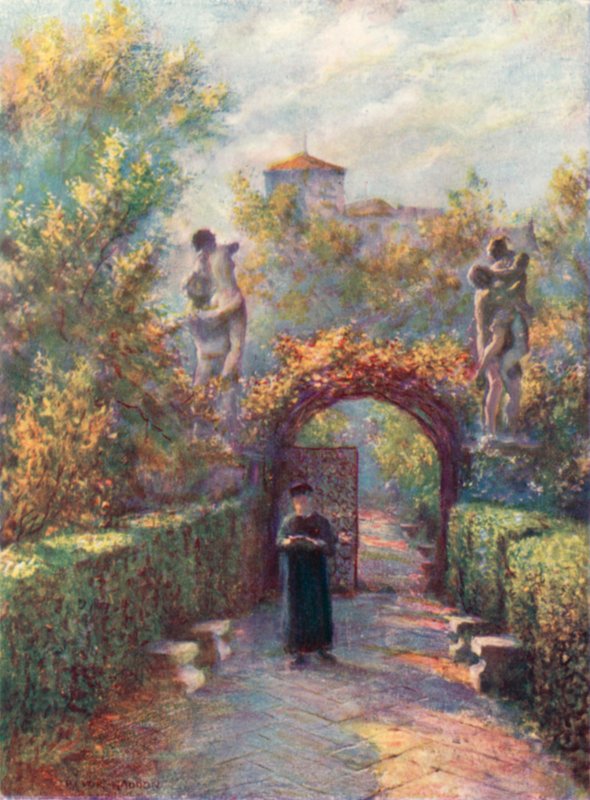 Trädgård Palazzo Cappello av A. Trevor Haddon