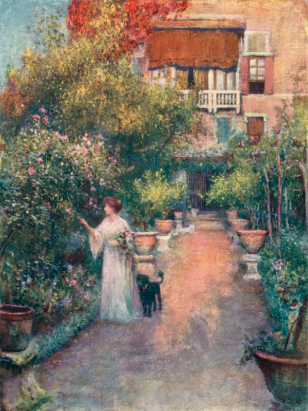 Trädgård Palazzo Cappello av A. Trevor Haddon