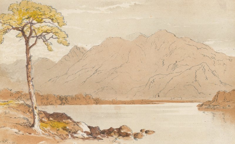 Crummock Water, Cumberland (chromolitho) av Aaron Edwin Penley