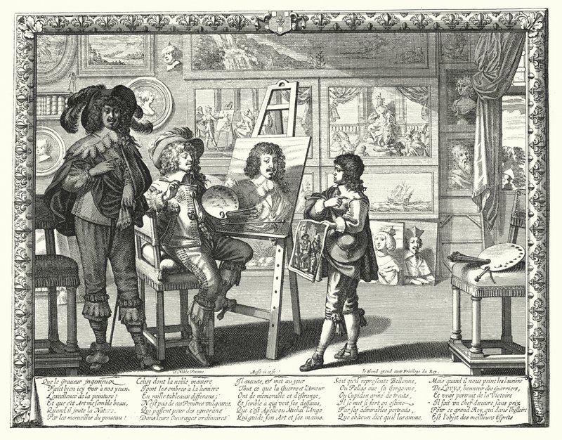 Den ädle målaren (gravyr) av Abraham (after) Bosse