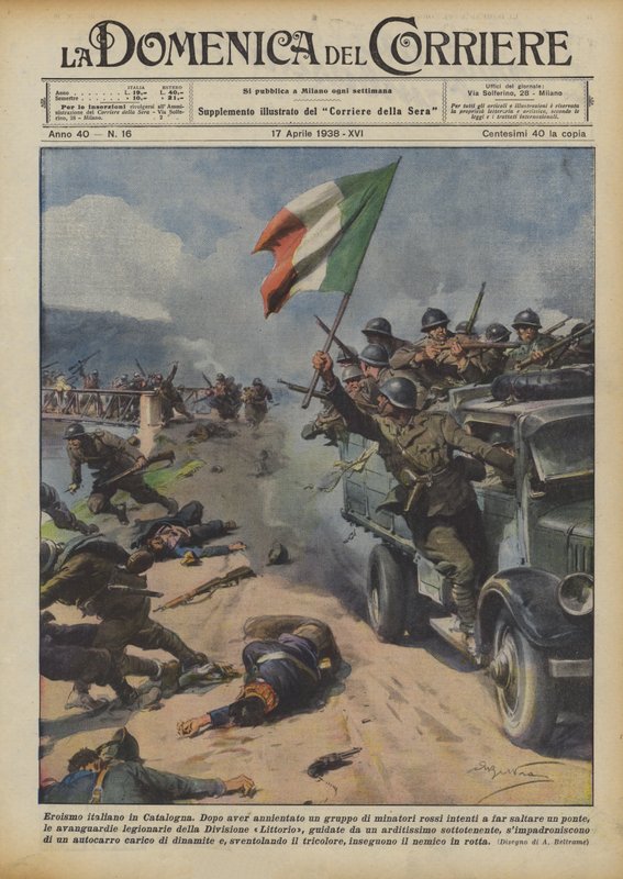 Italienskt hjältemod i Katalonien av Achille Beltrame