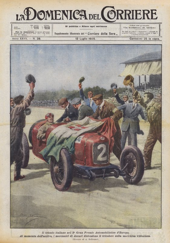 Italiens triumf i 3:e European Automobile Grand Prix av Achille Beltrame