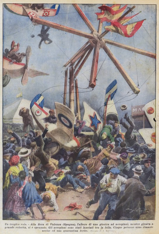 En tragisk flygning av Achille Beltrame