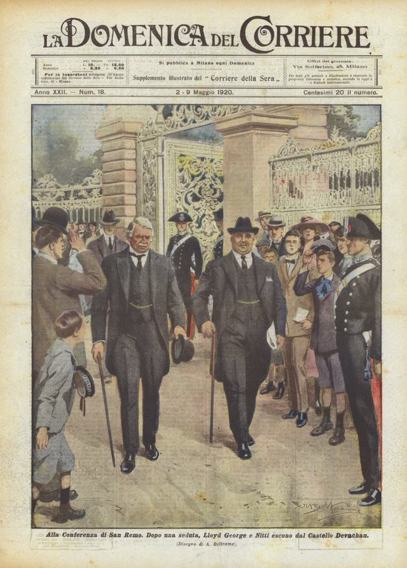På San Remo-konferensen av Achille Beltrame