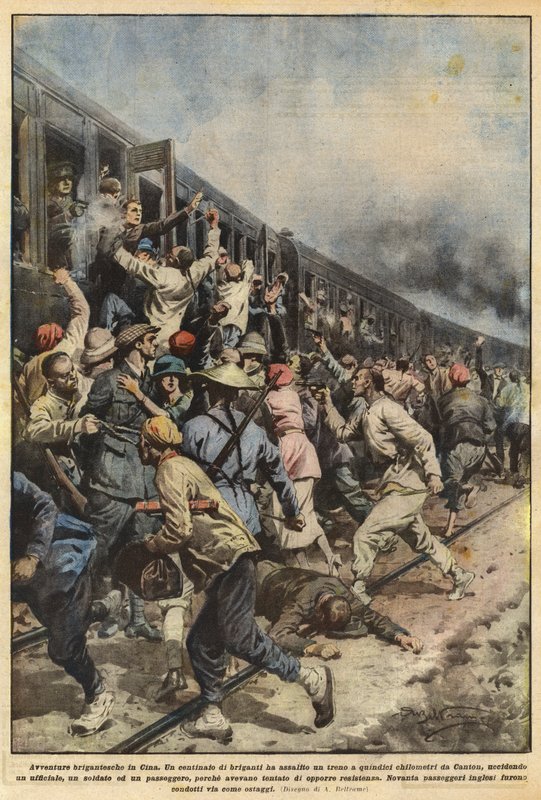 Brigandish äventyr i Kina av Achille Beltrame