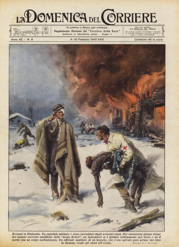 Hjältemoder i Finland av Achille Beltrame