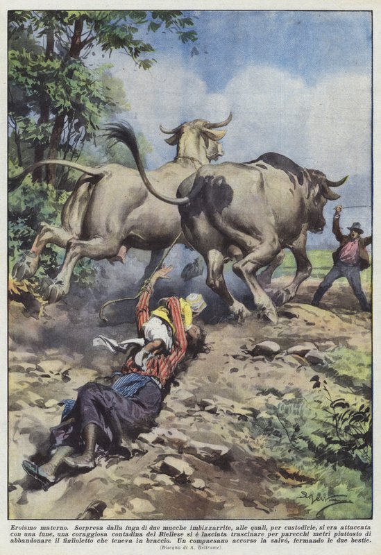 Moderlig hjältemod av Achille Beltrame