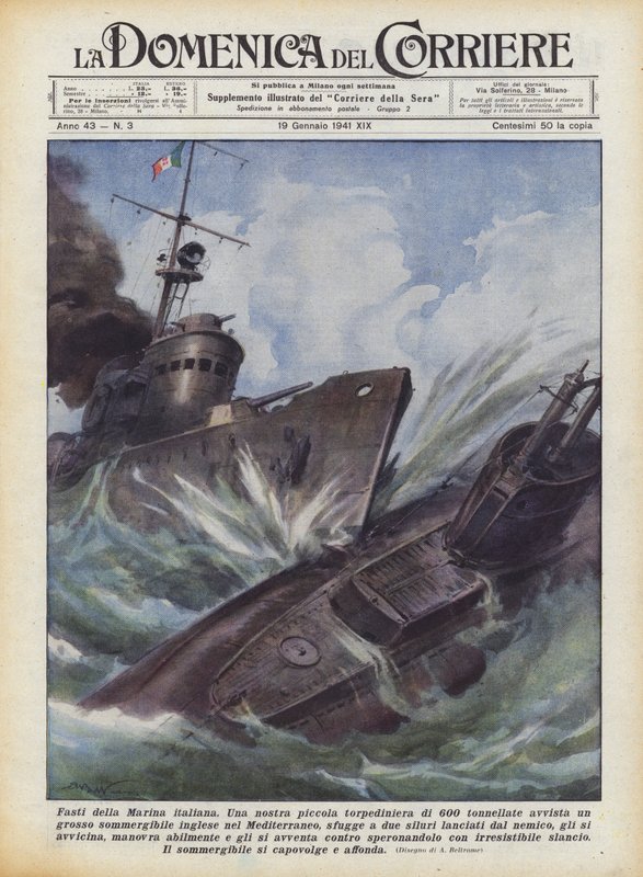 Den italienska flottans äror av Achille Beltrame