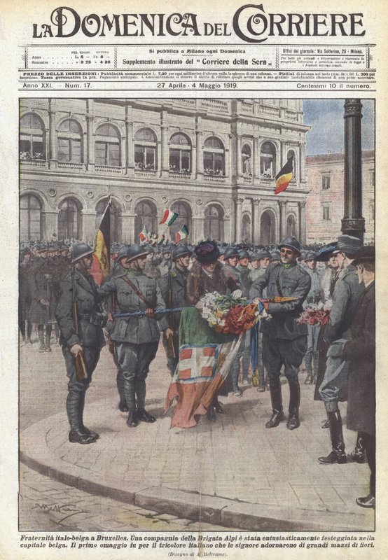 Italiensk-belgisk broderskap i Bryssel av Achille Beltrame