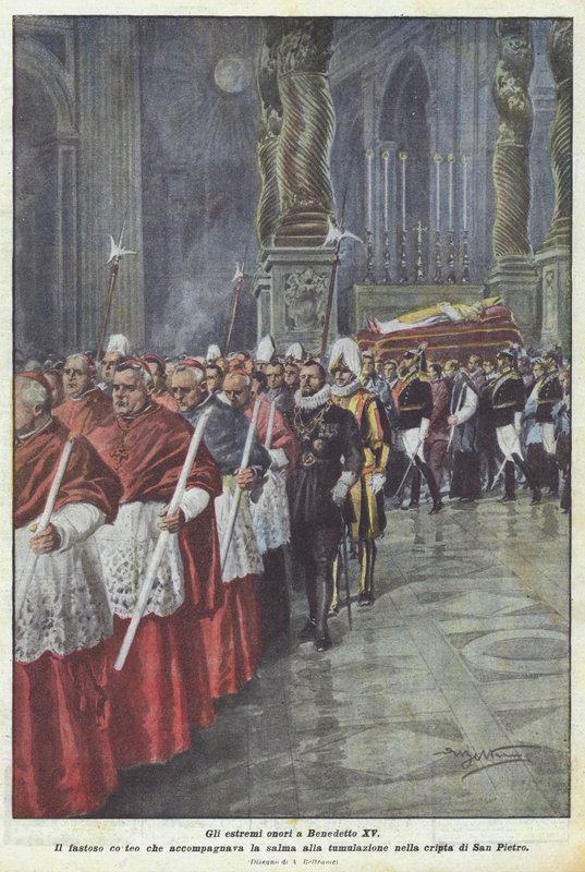 Den extrema äran till Benedictus XV av Achille Beltrame