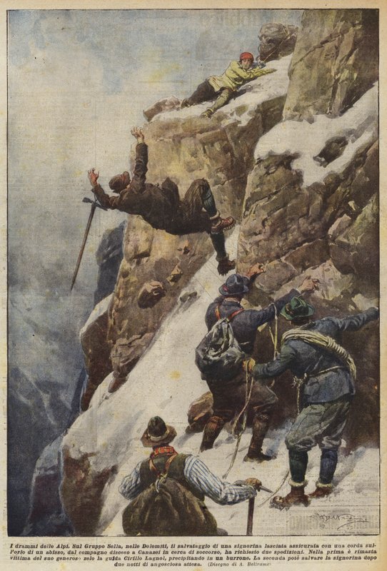 Tragedierna i Alperna av Achille Beltrame