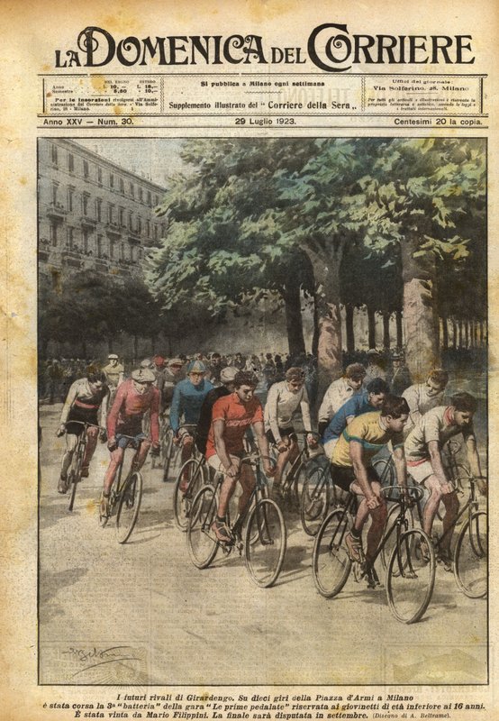 Girardengos framtida rivaler av Achille Beltrame