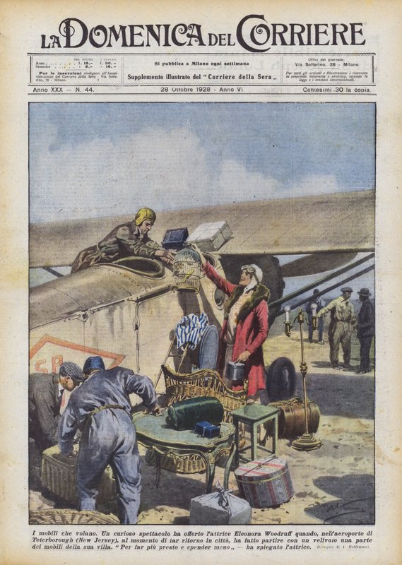 Flygande möbler av Achille Beltrame