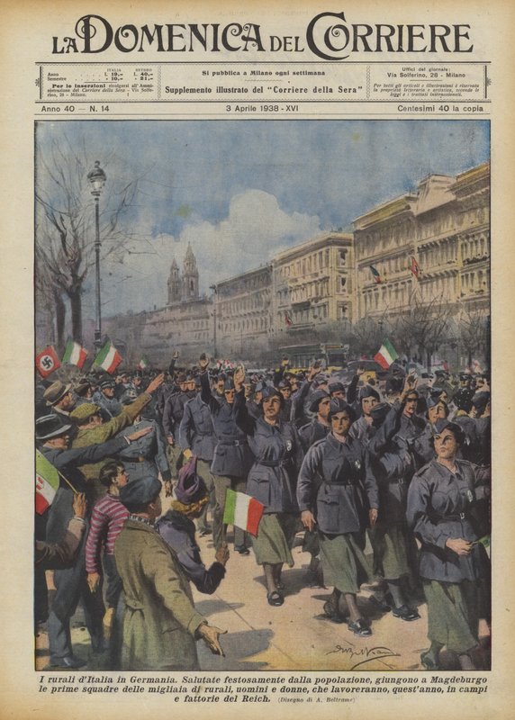Landsbygdsbefolkningen i Italien i Tyskland av Achille Beltrame