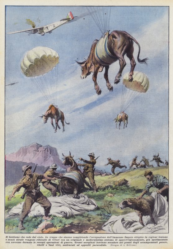 Boskapen som faller från himlen av Achille Beltrame