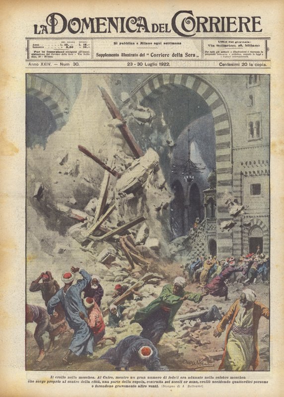 Kollapsen i moskén av Achille Beltrame