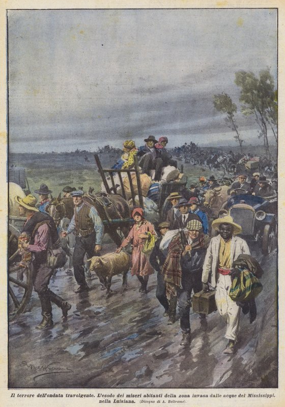 Den överväldigande vågens skräck av Achille Beltrame