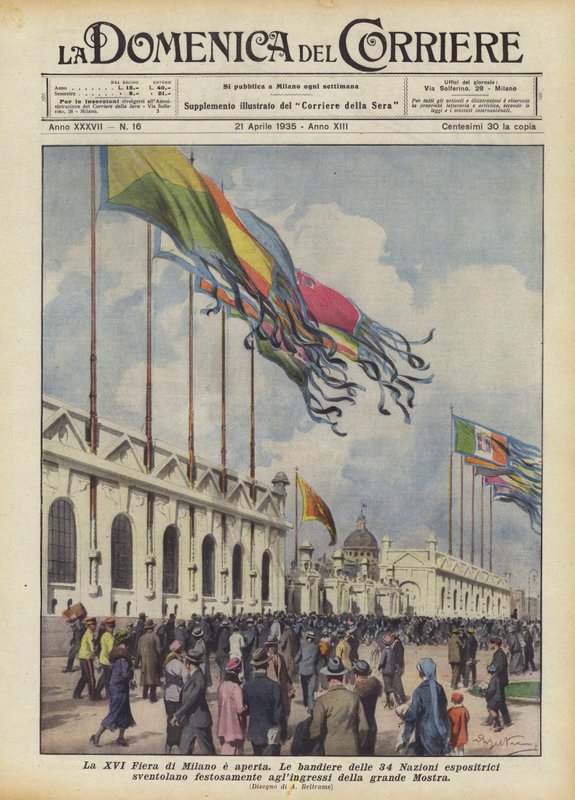 XVI Fiera di Milano är öppen av Achille Beltrame