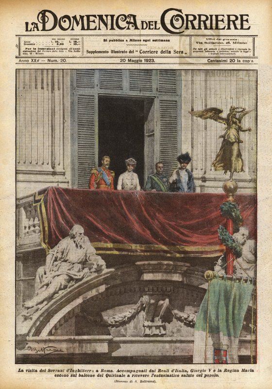Englands suveräners besök i Rom av Achille Beltrame