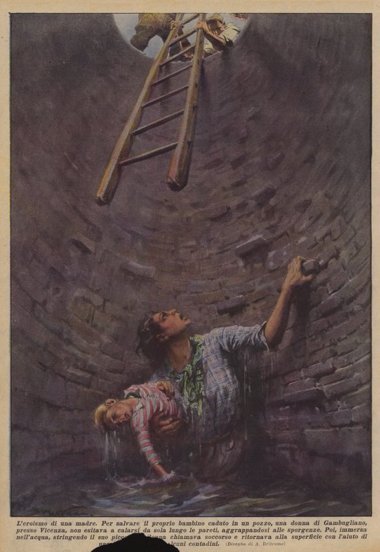 En mammas hjältemod av Achille Beltrame