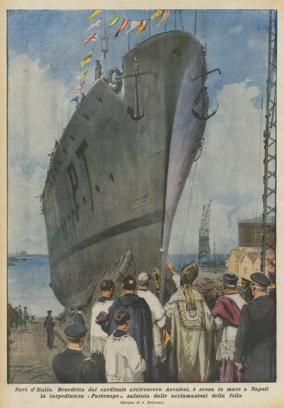Navi dItalia av Achille Beltrame