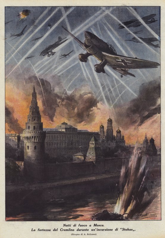 Brandnätter i Moskva av Achille Beltrame