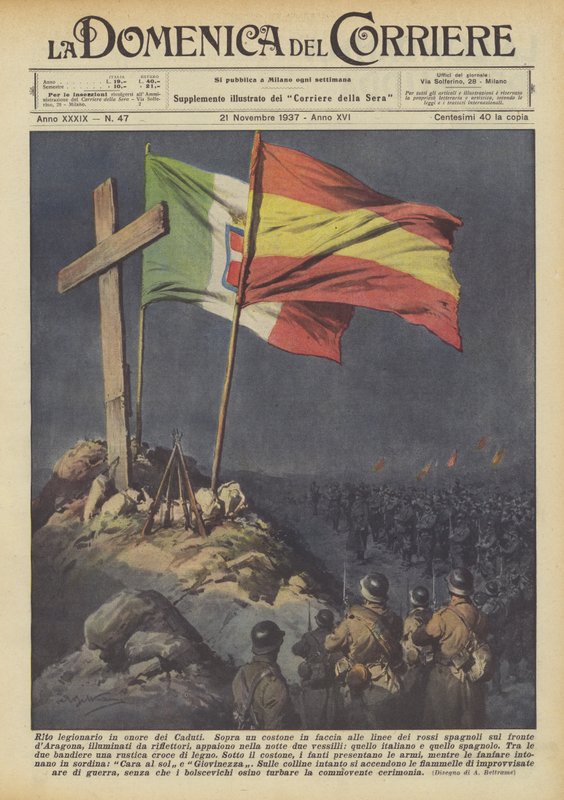 Legionär rit till de fallnas ära av Achille Beltrame