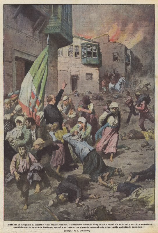 Smyrna under det grekisk-turkiska kriget (1919-22) av Achille Beltrame