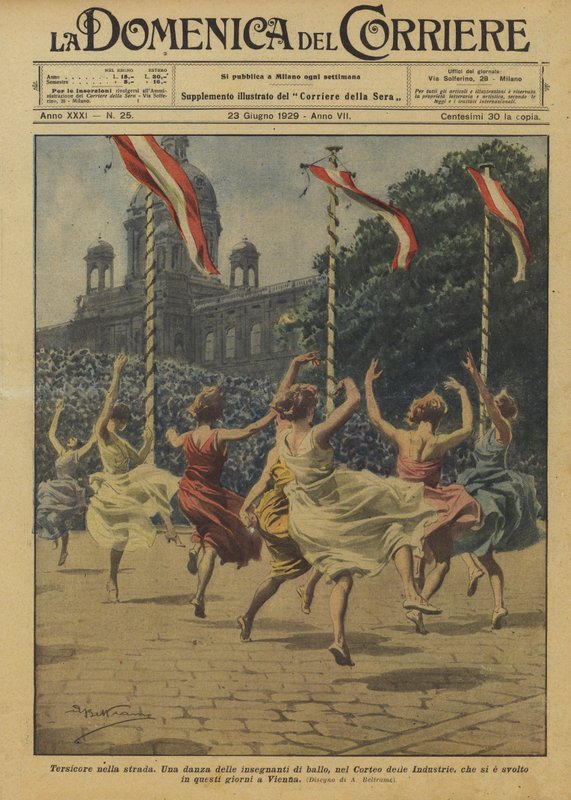 Terpsichore på gatan av Achille Beltrame