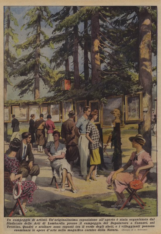 Ett konstnärsläger av Achille Beltrame