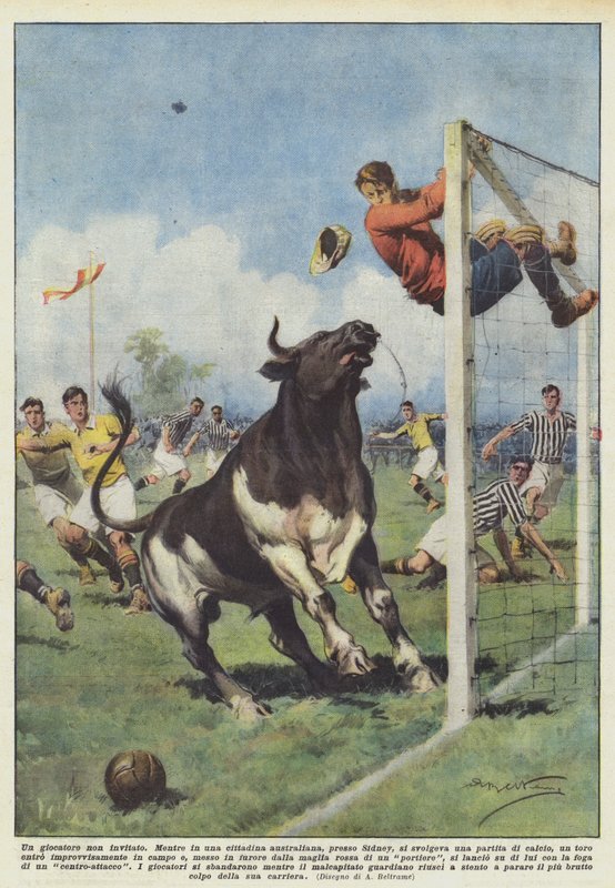 En objuden spelare av Achille Beltrame