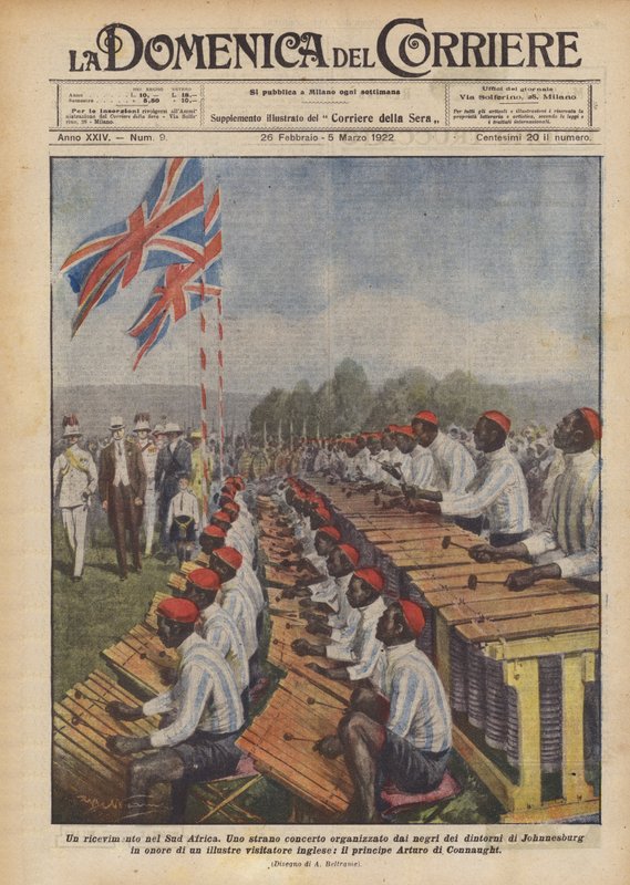 En mottagning i Sydafrika av Achille Beltrame