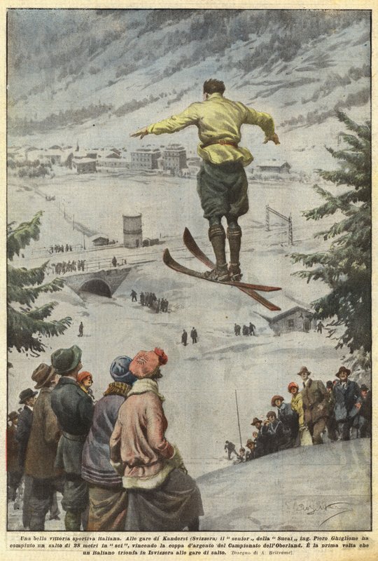 En vacker italiensk idrottsseger av Achille Beltrame