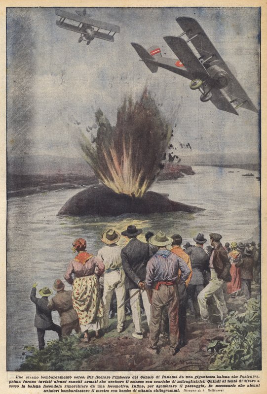 Ett märkligt flygbombning av Achille Beltrame