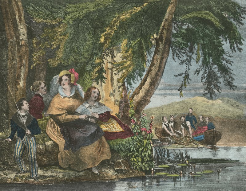 La Peche, Fiske av Achille Devéria