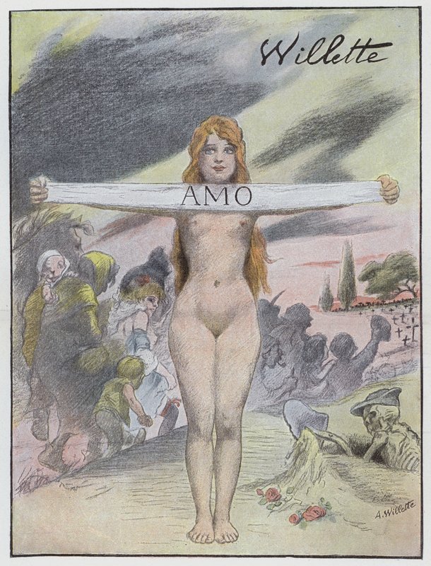 Kärlek av Adolphe Leon Willette