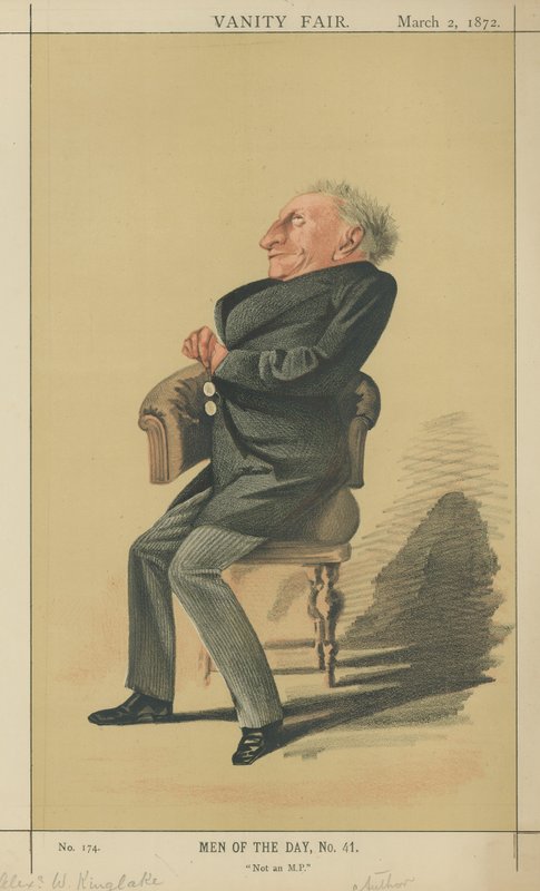 Mr Alexander William Kinglake (litho i färg) av Adriano Cecioni