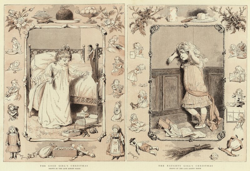 Den goda flickans jul, den stygga flickans jul av Adrien Emmanuel Marie