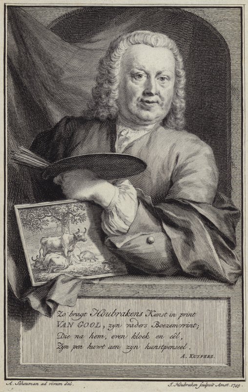 Porträtt av Jan van Gool av Aert Schouman