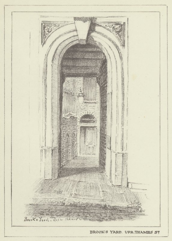 Brooks Yard, Upper Thames Street av Alan Stapleton