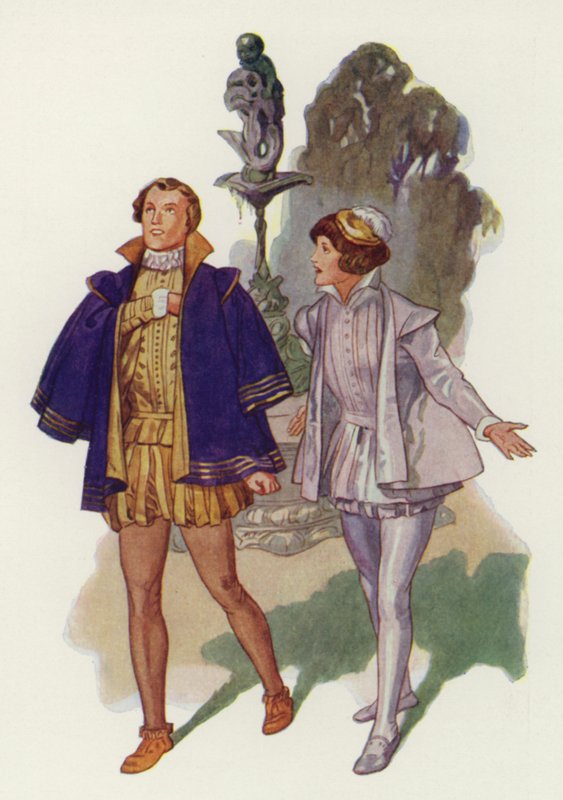 Shakespeare: Twelfth Night (färg litho) av Albert Edward Jackson