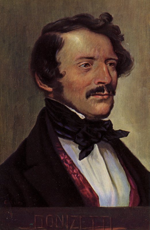 Gaetano Donizetti, italiensk kompositör (1797-1848) av Albert Eichhorn