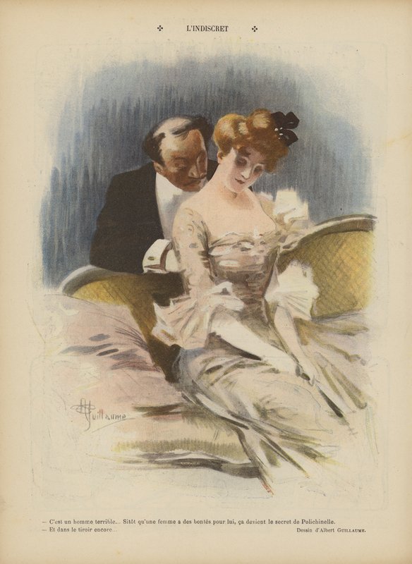 Illustration för Le Rire av Albert Guillaume