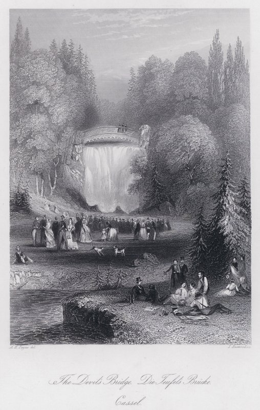 Djävulens bro, Cassel (gravyr) av Albert Henry Payne