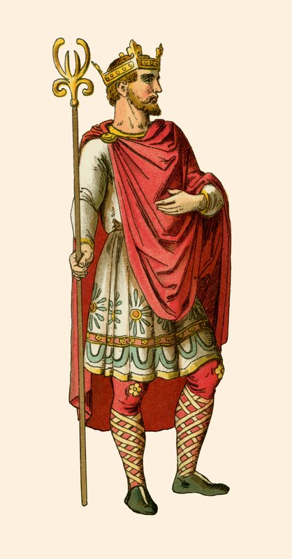 Anglo Saxon King av Albert Kretschmer