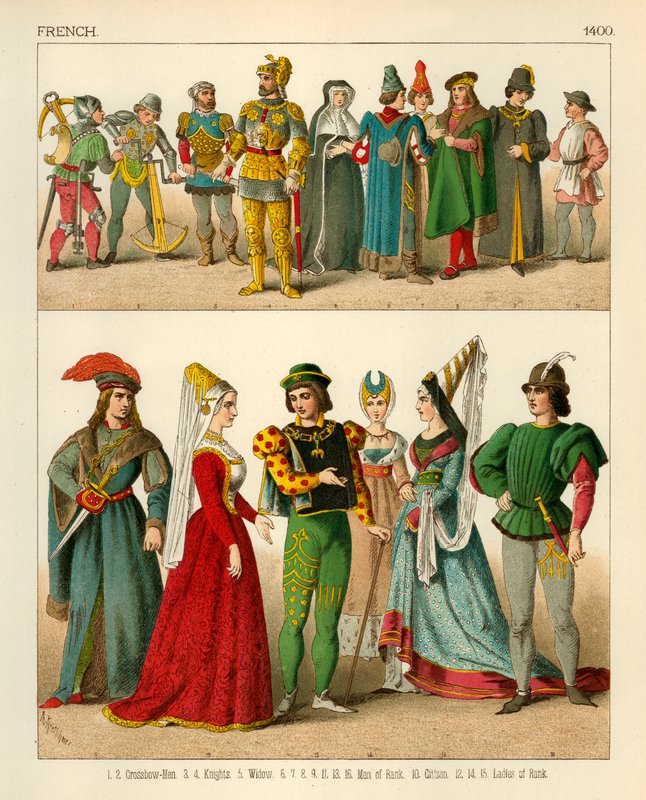 Fransk kostym 1400 av Albert Kretschmer