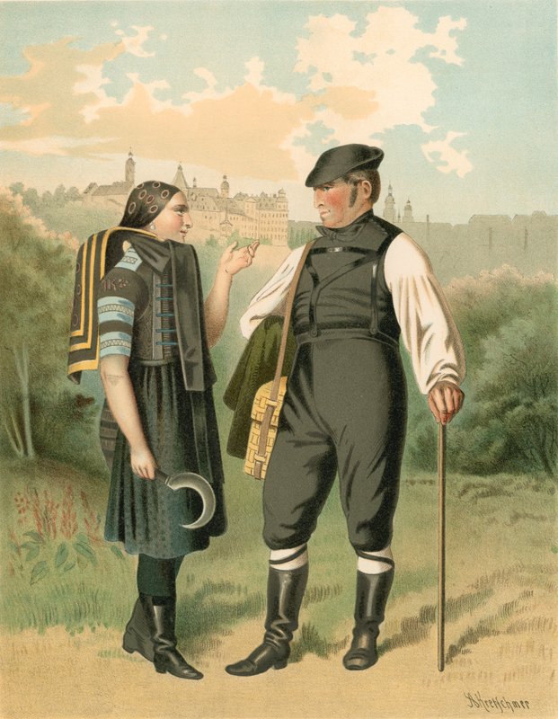 Tysk kostym, Allenburg av Albert Kretschmer