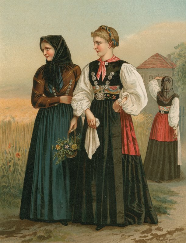 Tysk dräkt, Holstein, Probstei av Albert Kretschmer