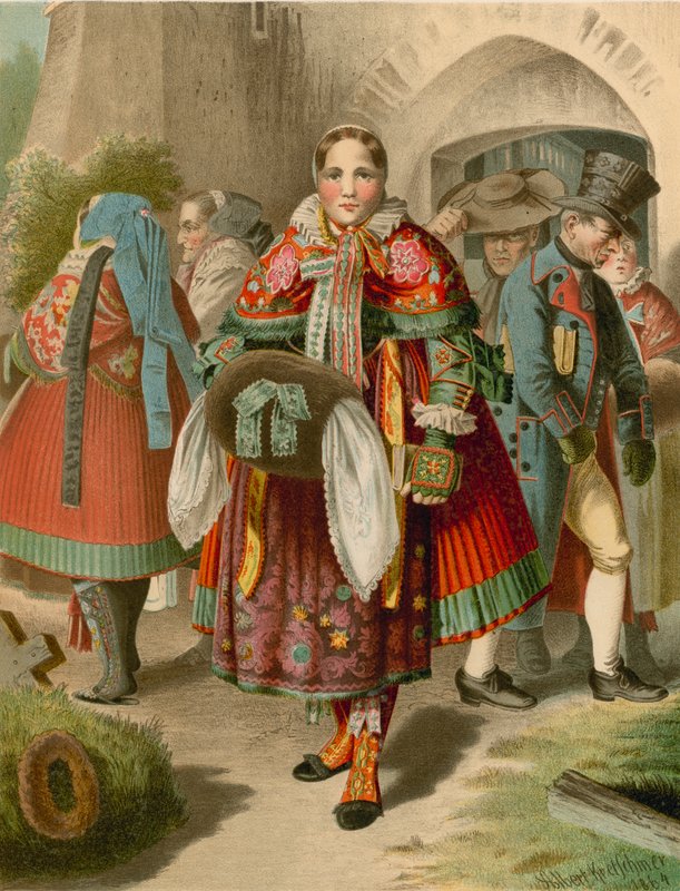 Tysk kostym, Pommern, Weitzacker av Albert Kretschmer